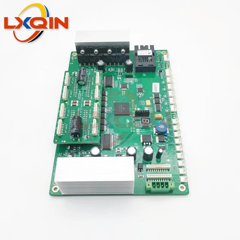 LXQIN Inkjet printer Huicore i3200 double head carriage board optical fiber version for Epson i3200 head