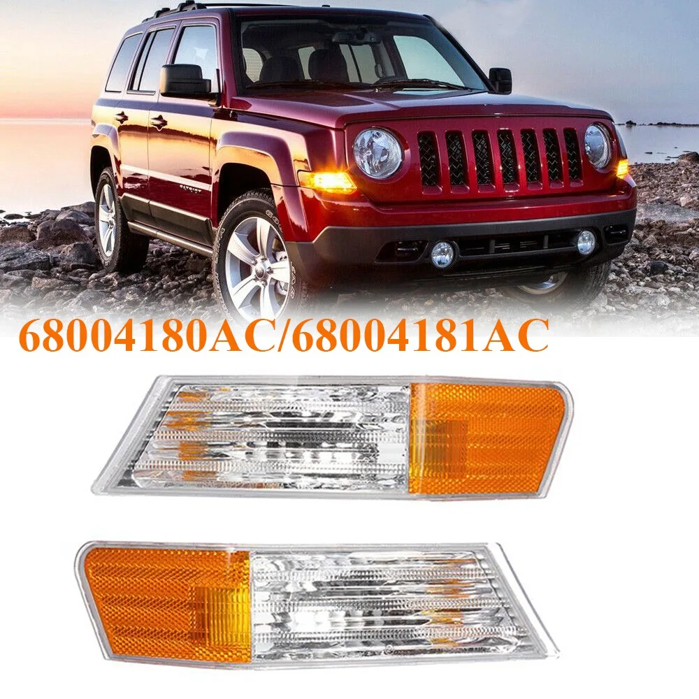 Front LED Fog Lights Lamps Turn Signal Light for Jeep Patriot 2007-2014 68004181AC Left Side