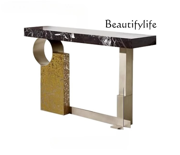 

Wall-facing entrance table for commercial places Small apartment end-view table Decorative cabinet Display table