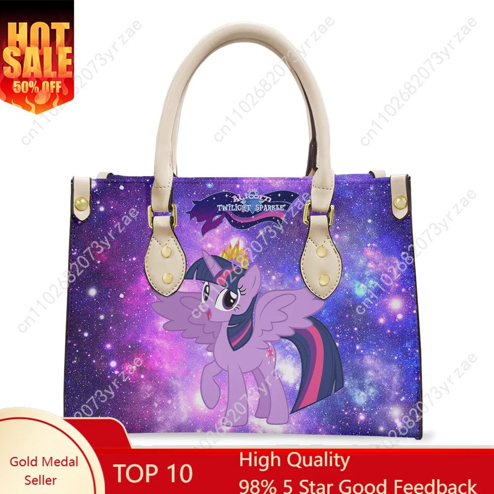 

Twilight Sparkle Handbags Mens Womens Bags My Little Pony Friendship Is Magic Shoulder Bag Custom Tote Cosplay Handbag