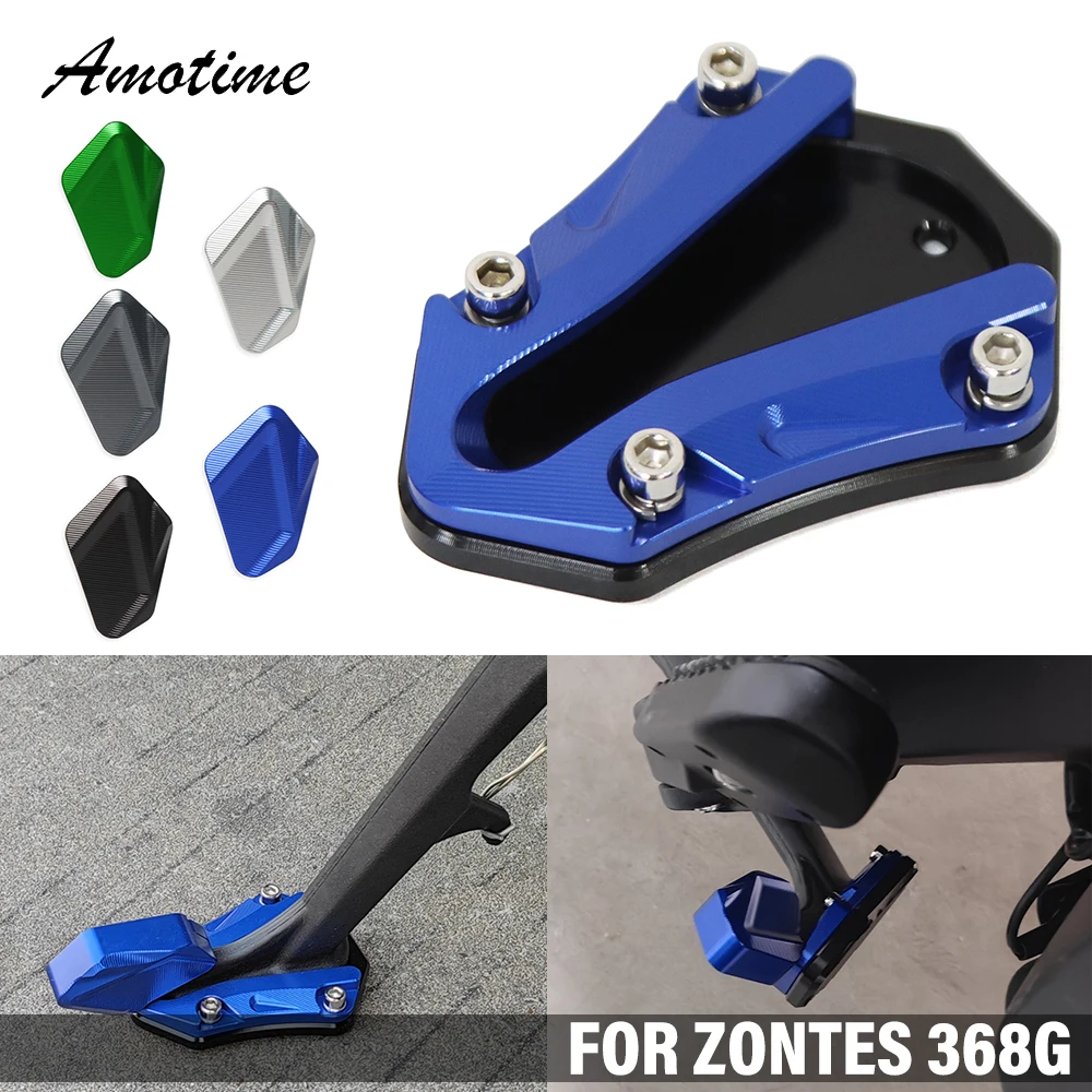 Kickstand Foot Side Stand Extension Pad Support Plate Enlarge FOR ZONTES ZT 368G 368 G G 368