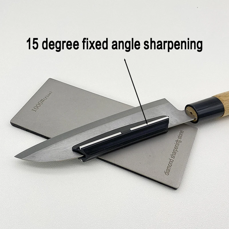 3-8PCS Set Diamond Sharpening Stone No-slip Base Kitchen Whetstone Quick Sharpening Apex Edge Blade Sharp Tool Angle Guide Hot