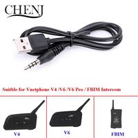 1pc USB Charging Cable For EJEAS Vnetphone V4C V6C V6 V4 V6 Pro FBIM Motorcycle Helmet Intercom Accessories