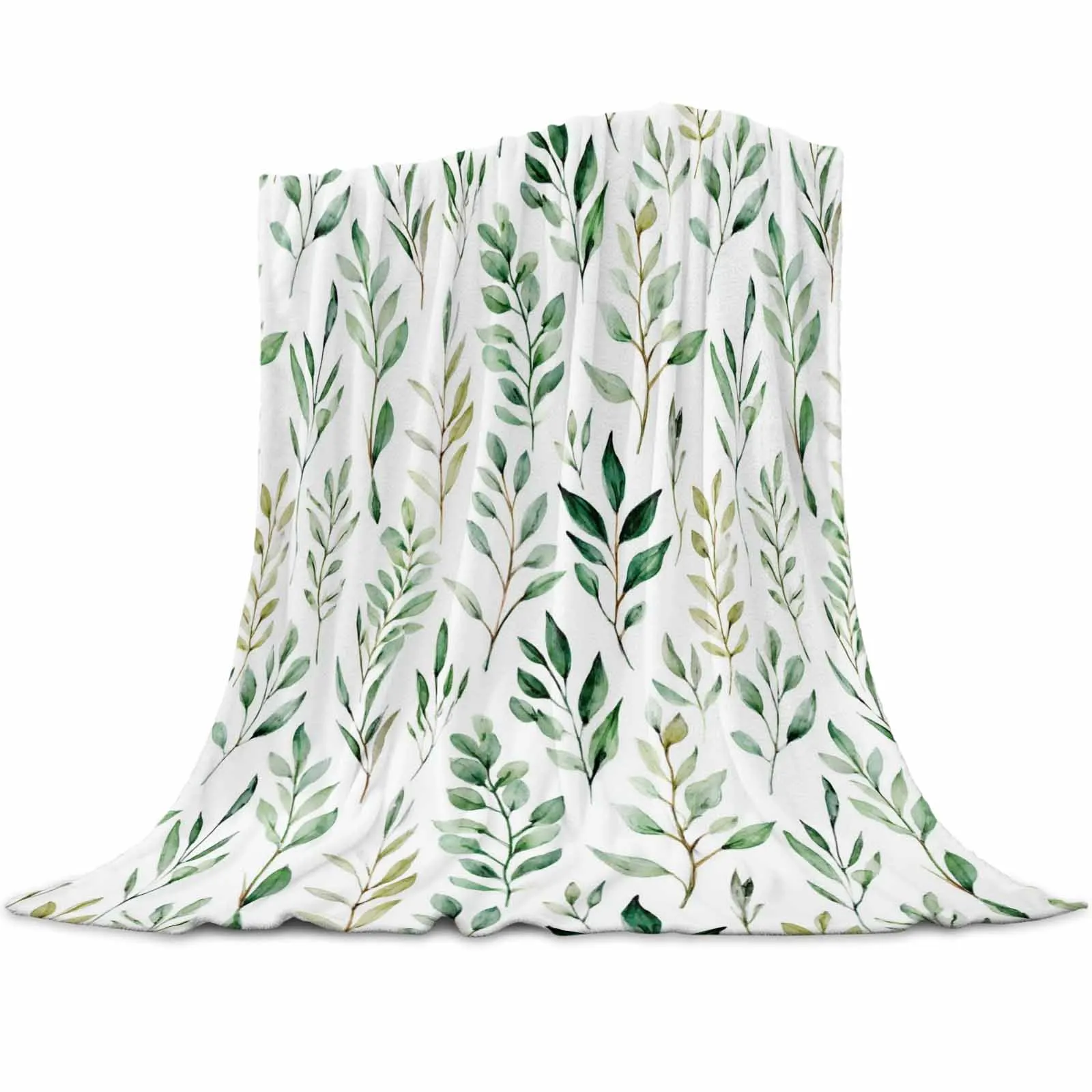 

Абстрактные пледы с текстурой листьев и растений для дивана-кровати, зимние мягкие плюшевые теплые семейные друзья, праздничные подарки