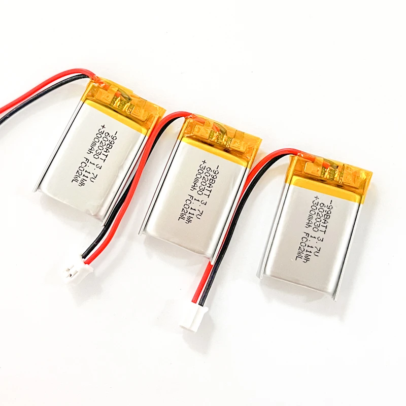 602030 Lithium Polymer Rechargeable Batteries 3.7V 300mAh for Toys, LED  Bluetooth Headset Speaker Charging Case Smart Bracelet