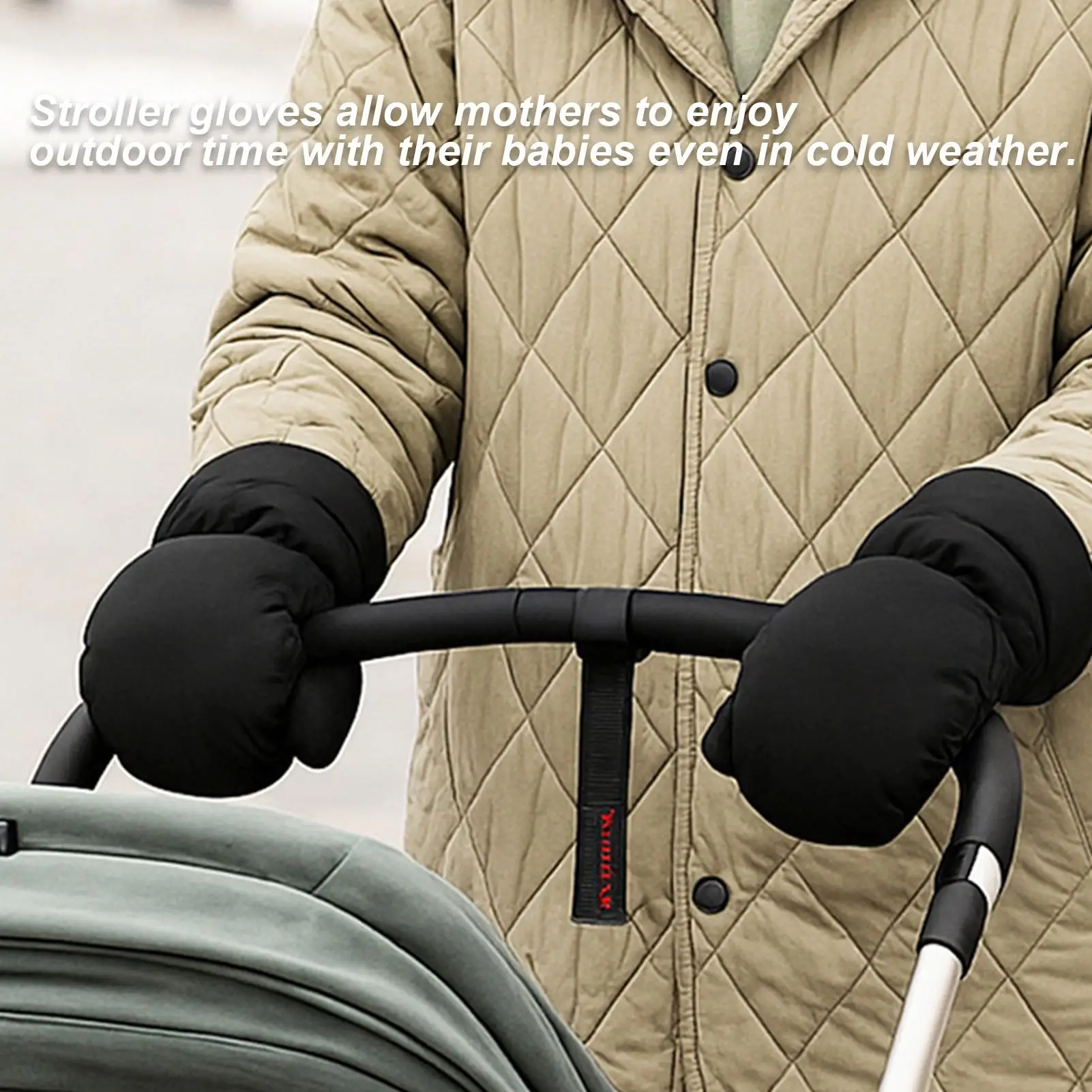

Перчатки для коляски, изолированные, водонепроницаемые, ветрозащитные, зимние аксессуары для колясок для мужчин и женщин, прогулки на открытом воздухе, исходящие