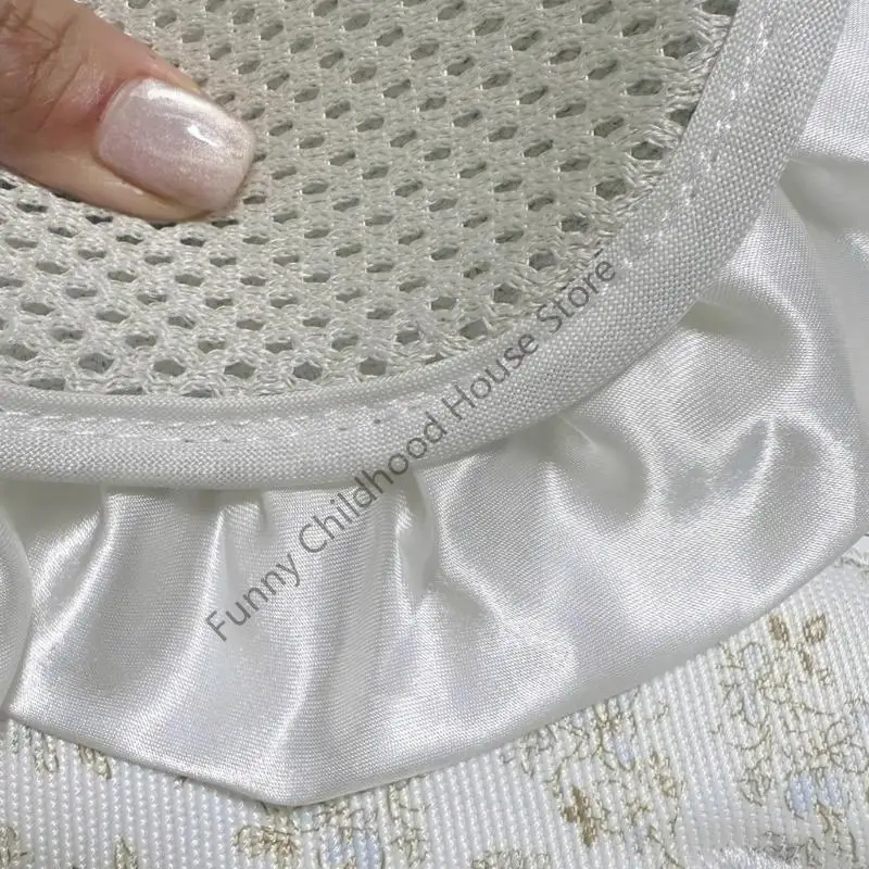 

D0LA Strollers Cooling Pad Ice Silk Fabric/Armrest Sleeve/Headrest Mat for Summer Use Travel Friendly Accessory