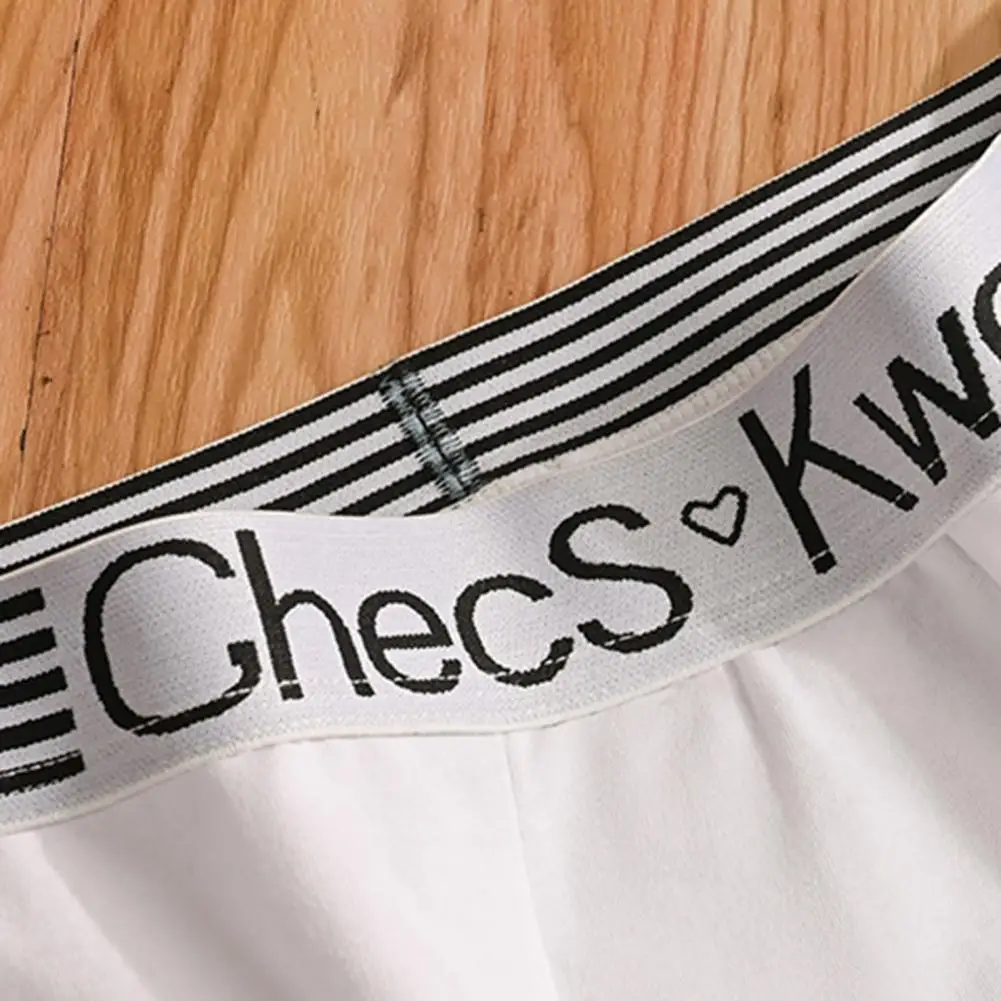 

2025 M-3XL Men Boxers Elastic Mid Waist Letter Pattern Fashionable Men Undergarments Firm Stitching Men Underpants Underwear