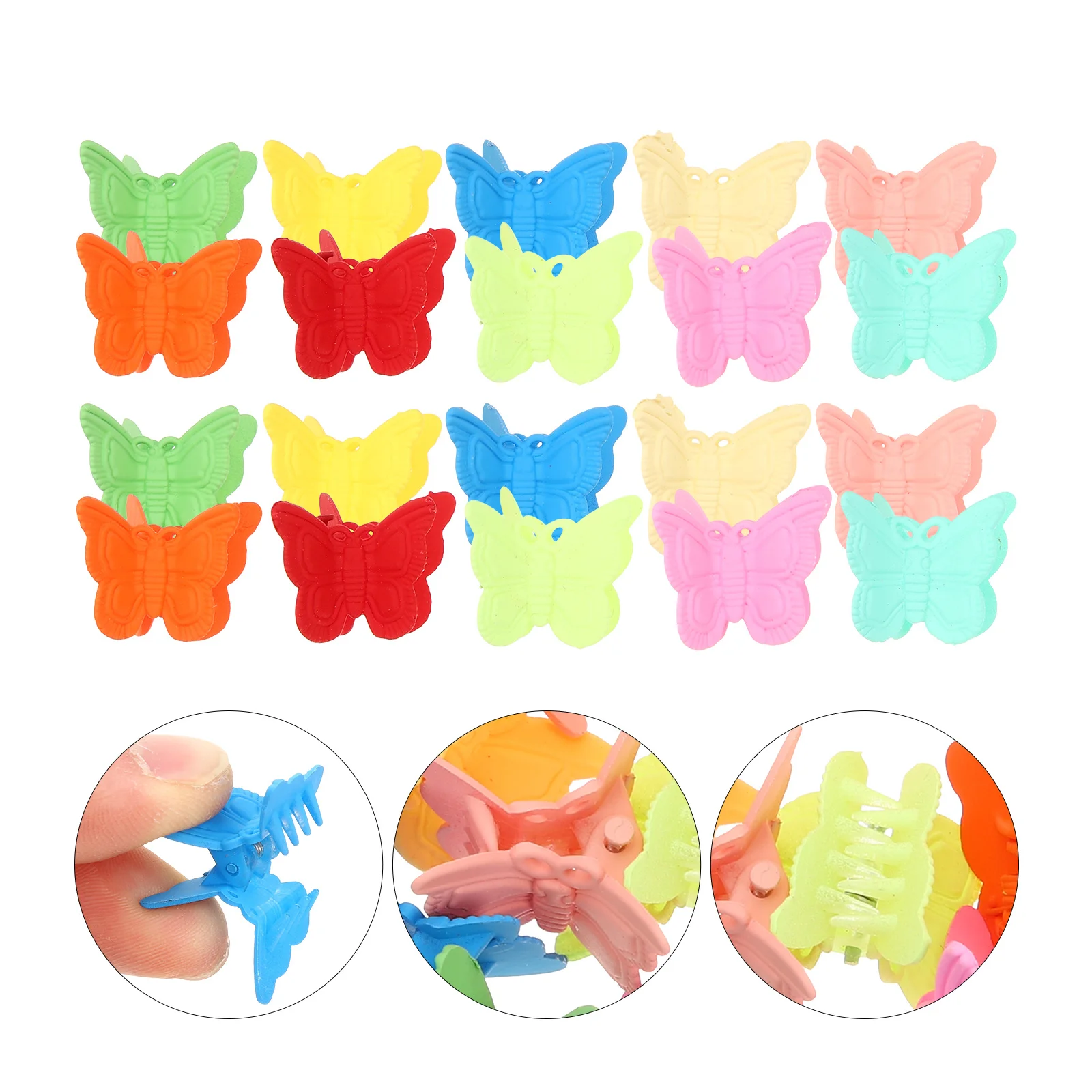 30 قطعة مشابك شعر للفتيات والنساء مشابك مخلب الفراشات متينة وسهلة الاستخدام لمشابك الشعر للارتداء اليومي