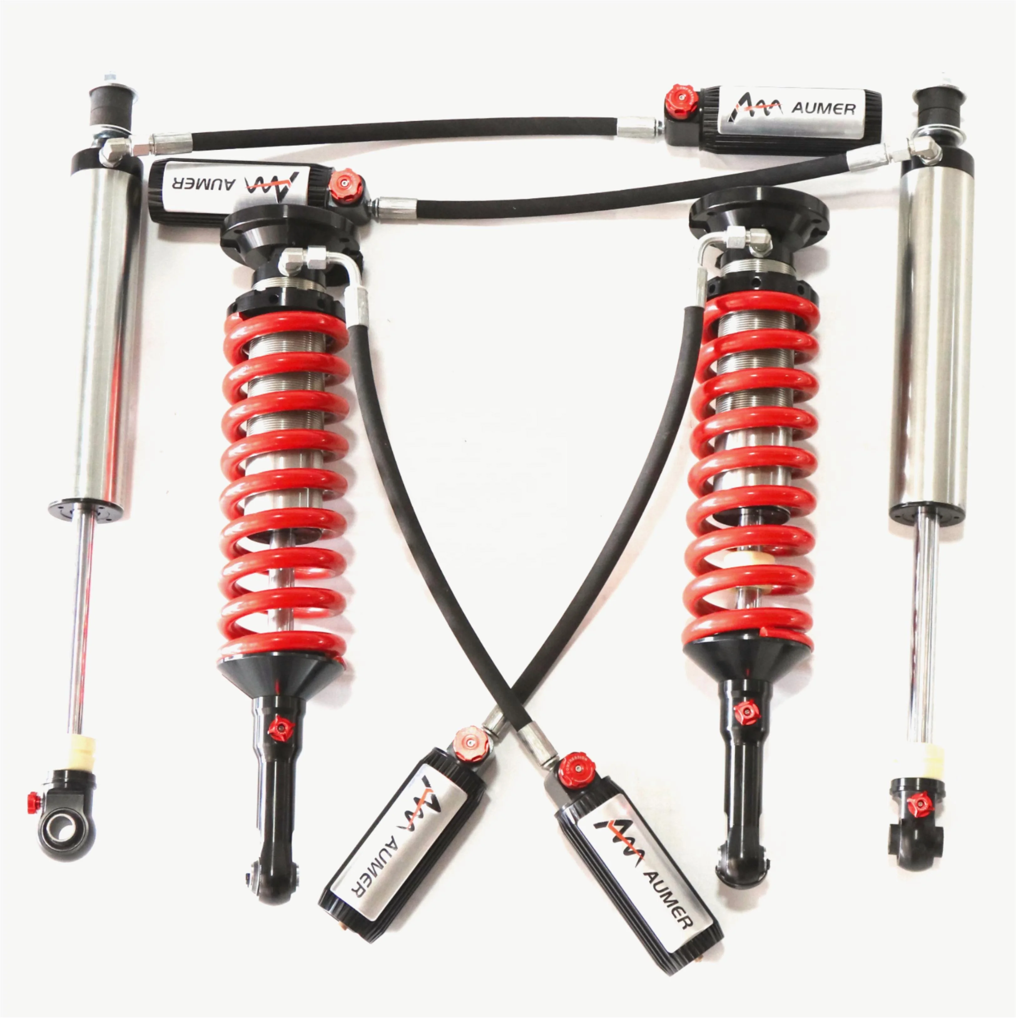 Aumer Off Road Rebound Compression Adj. Shock Absorber Lift Suspension Kit for Toyota Lexus GX460 GX470 Prado120 150 FJ Cruiser