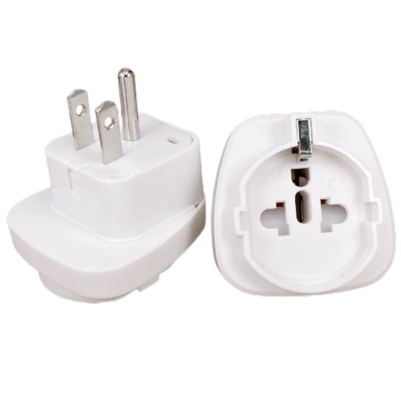 EU franch germany to USA Japan canada Philippines Thailand  Grounded US Type B Wall cable Plug Travel Adapter Outlet