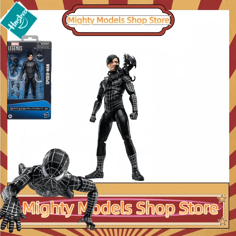 

In Stock Hasbro Marvel Legends Series Spider-Man 15cm Spider-Man 3 Action Figure Collection Original Toys Model Ornament Gifts