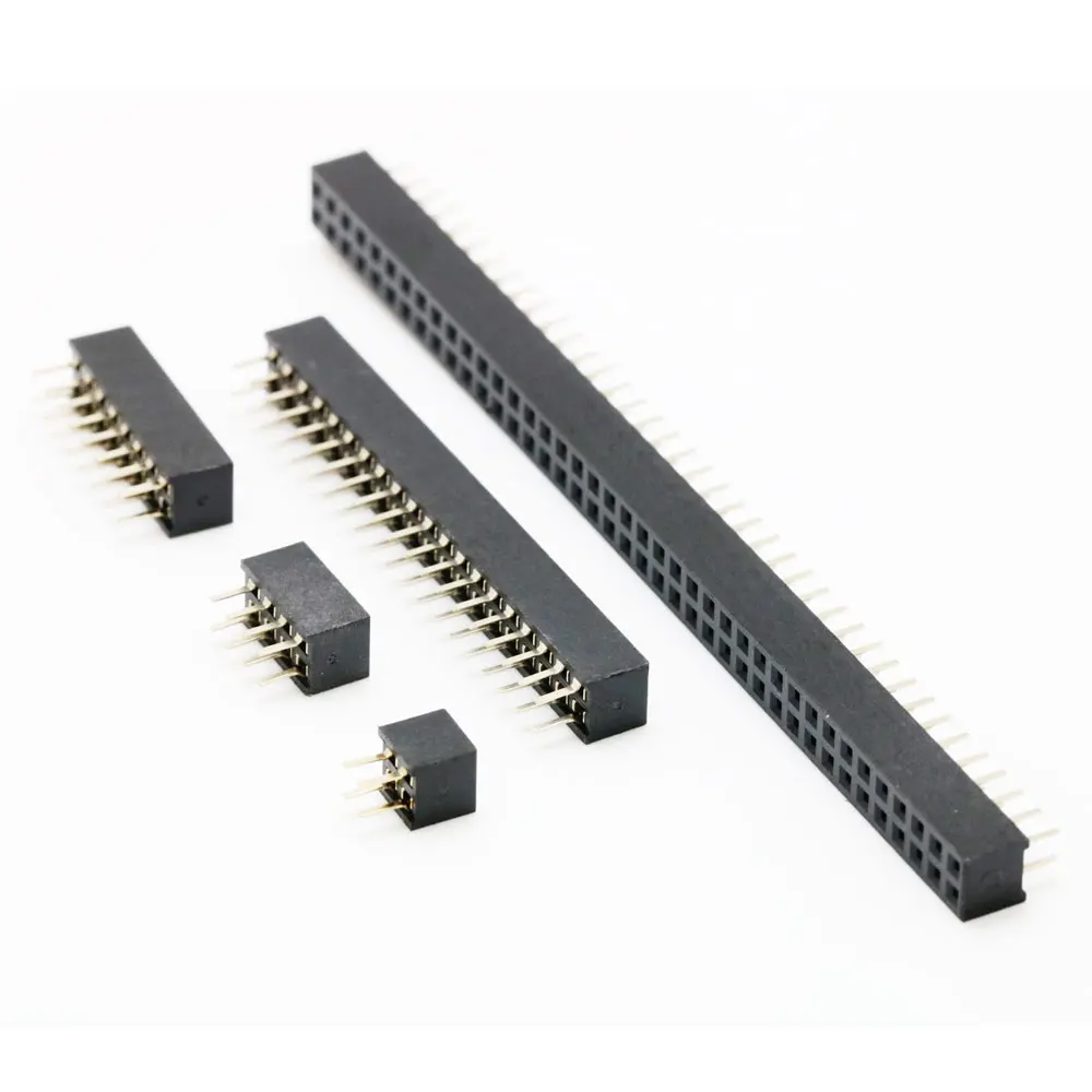 10PCS Pitch 2.0mm Double Row Pin Female Header Socket 2*2P/3/4/5P/6/7/8/ 9/10P/11/12/13/14/15P/16/17/18/20P/40P 80Pin Connector