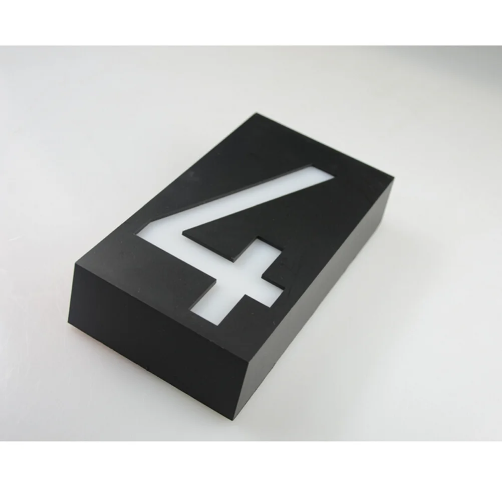 

Solar Power 6 LED Number Doorplate Light Rainproof High Brightness Security Sign Solar House Number Plaque Numbler Outdoor