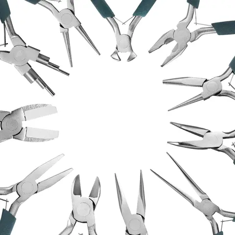 12-Piece High-Quality Stainless Steel End Cutting Pliers Set St.kunkka