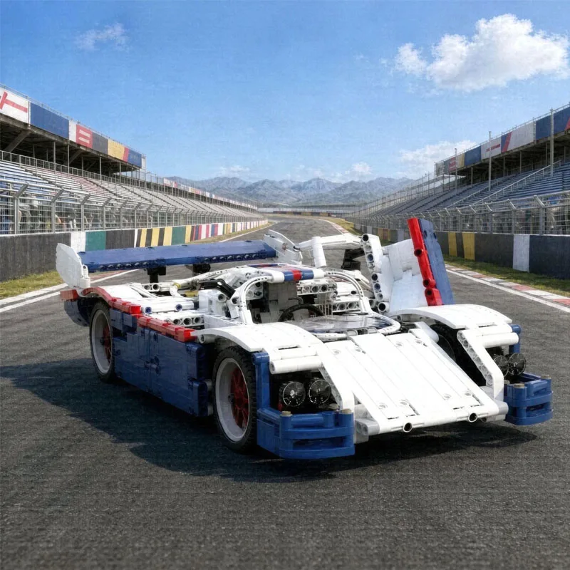 1983P956 Racing Brick MOC-38167 Building Blocks Sports Car Adult Birthday Christmas Gift Difficult Assembly Parts