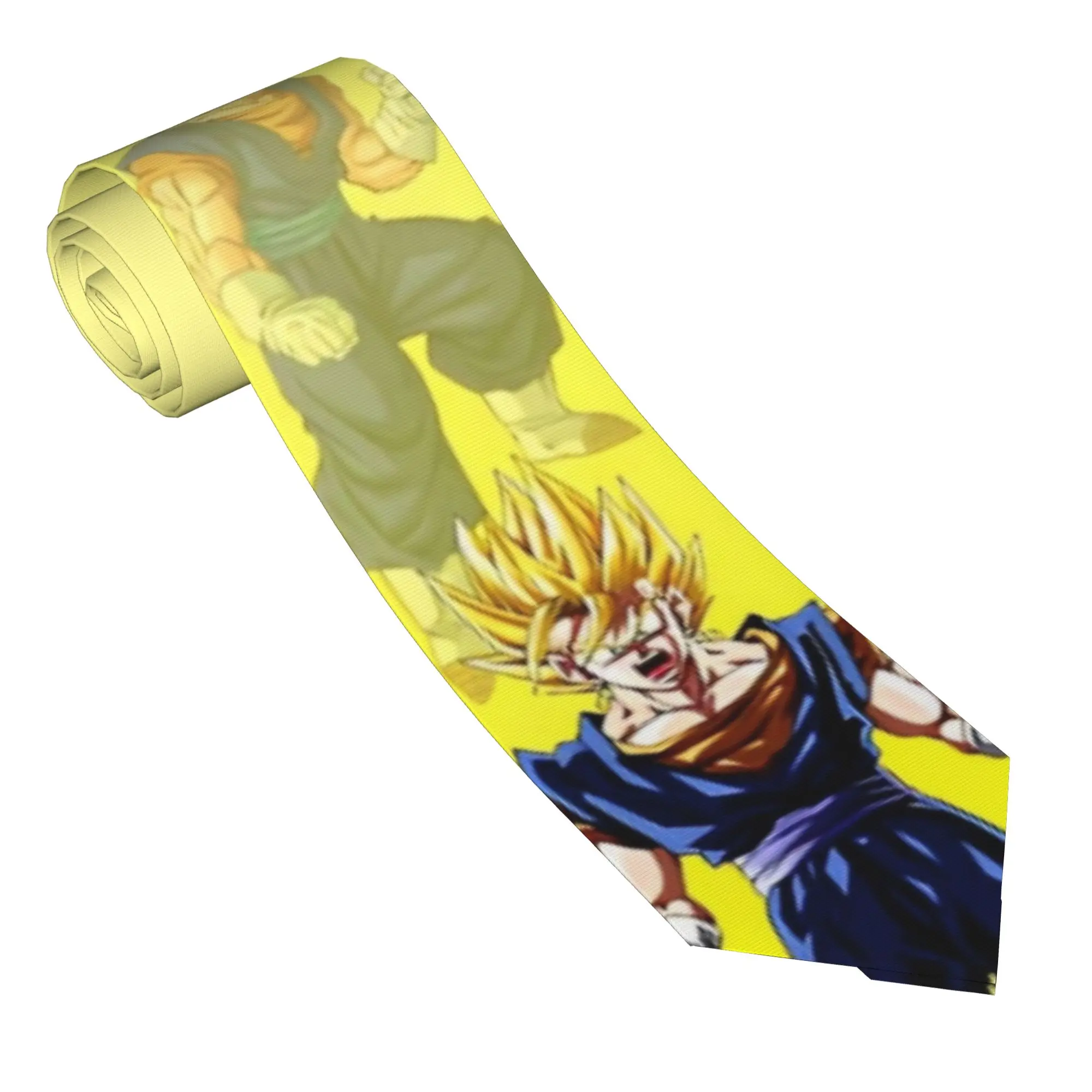 Dragon Ball Z Characters Pattern Neckties Unisex 8 cm  Neck Tie for Men Slim Classic Suits Accessories Cravat Wedding Party view 2