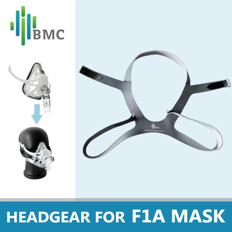 BMC Original Headgear For F1A Full Face Mask Three-layer Fabric Sewn Wear-resistant Elastic Sealed Packaging Textile Headband