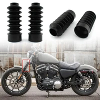 Cubierta de horquilla delantera para motocicleta, botas largas de goma para Harley Davidson Sportster XL883 XL1200 FXD, 2 piezas, 39mm