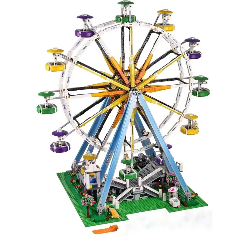 

2464 Pcs Playground Ferris Wheel Building Blocks Bricks Birthday Gift Toys Compatible 10247 15012 Home Decorae Creator Expert