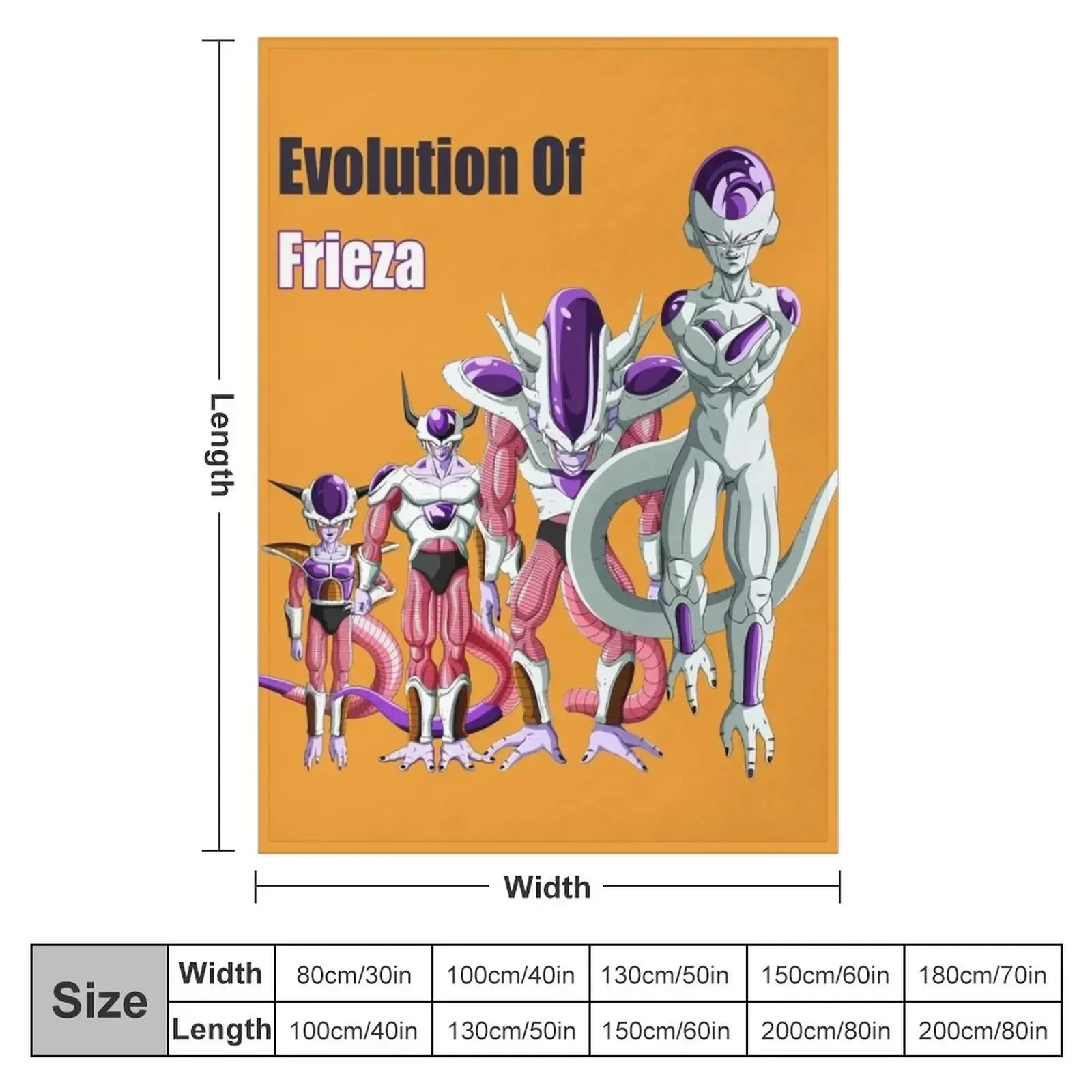 Evolution of Frieza Transparent Throw Blanket Heavy decorative Blankets