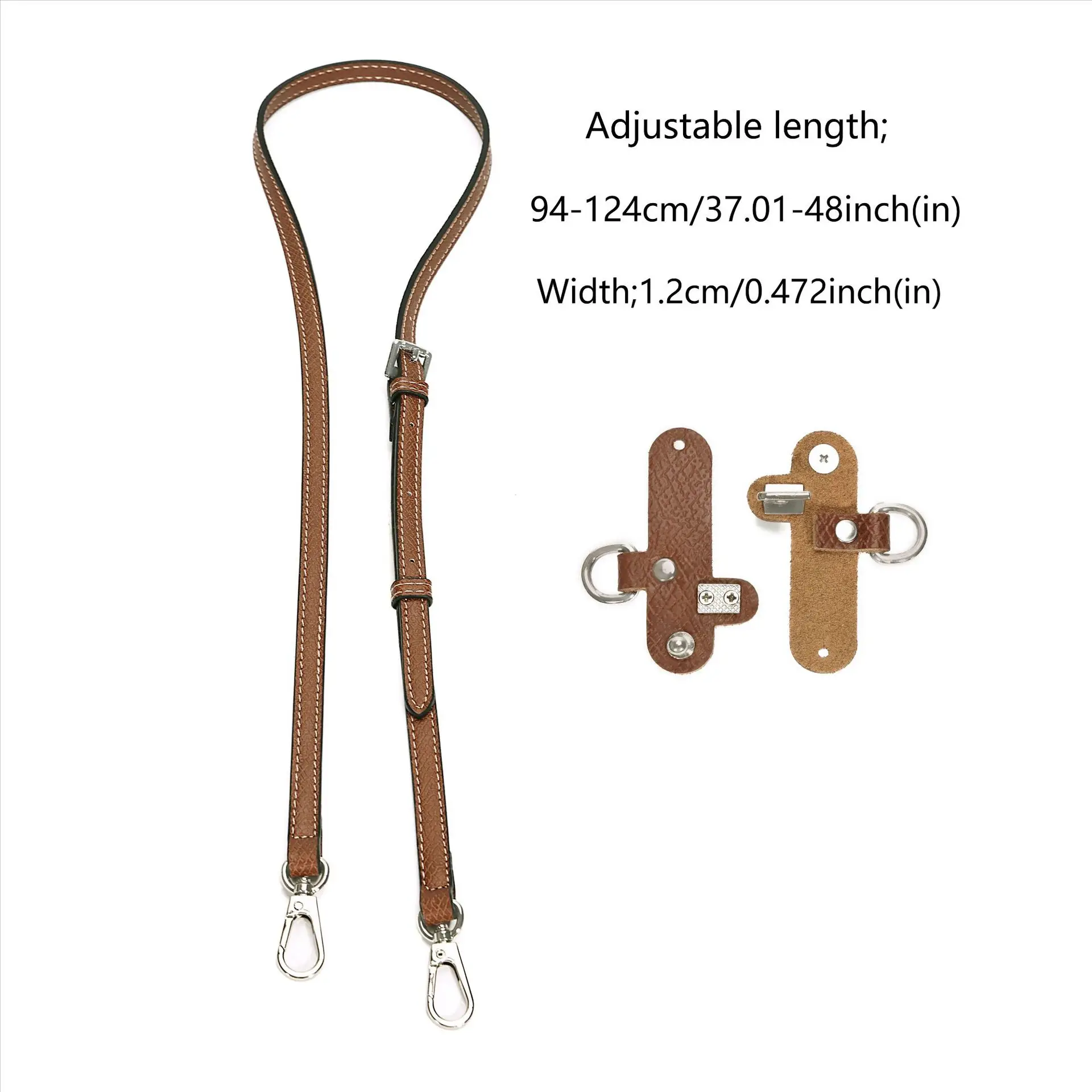 1 Set Bag Strap For Longchamp Mini Punch-free Genuine Leather Shoulder Strap Set Transformation Crossbody Strap Bag Accessories