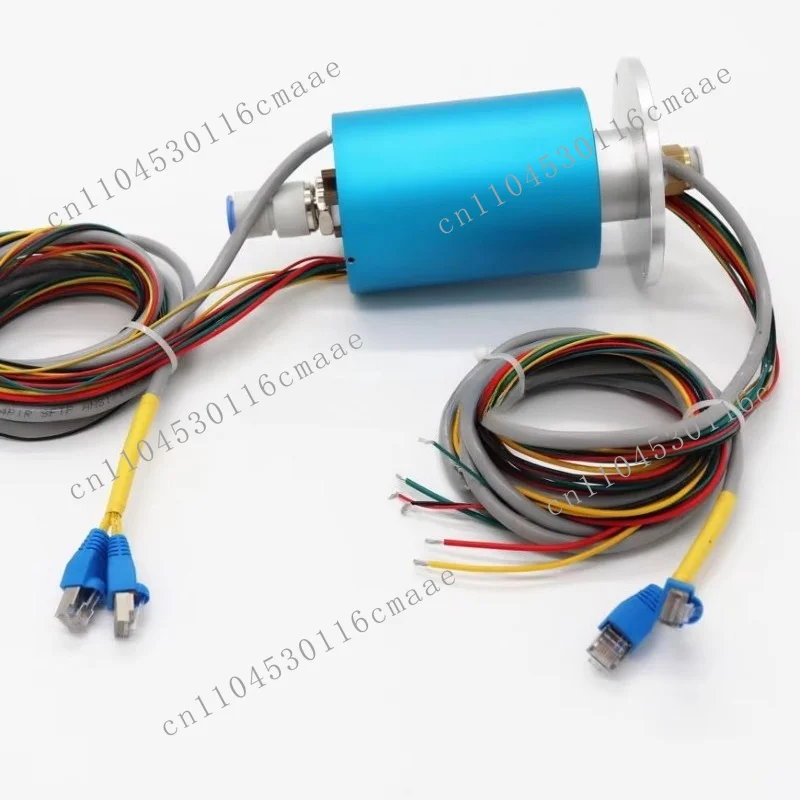 Center Pivot Hydraulic Pneumatic Through Hole Rotary Slip Ring 48 Wire Wireless Air Multi-turn Slip Ring Rotary Joint