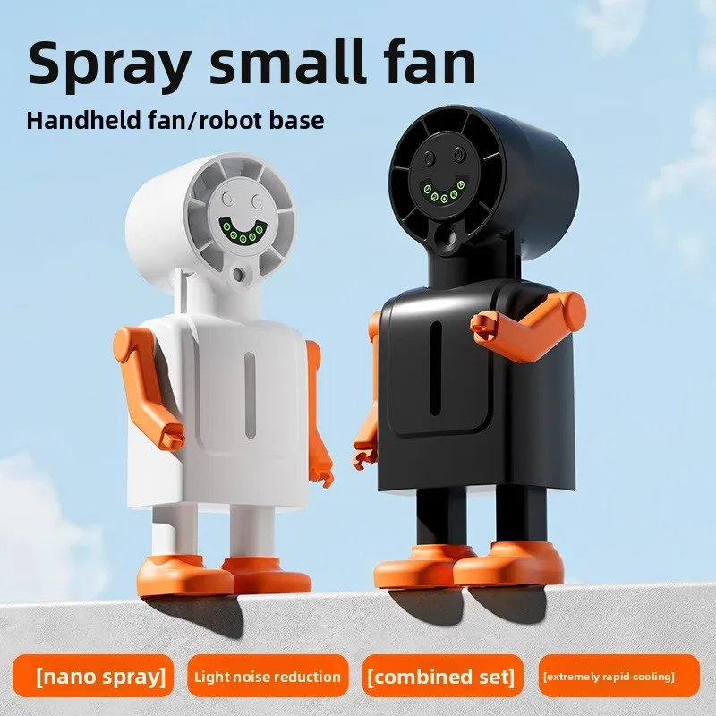 New spray handheld fan outdoor portable small fan desktop mini hydration and humidification neck fan