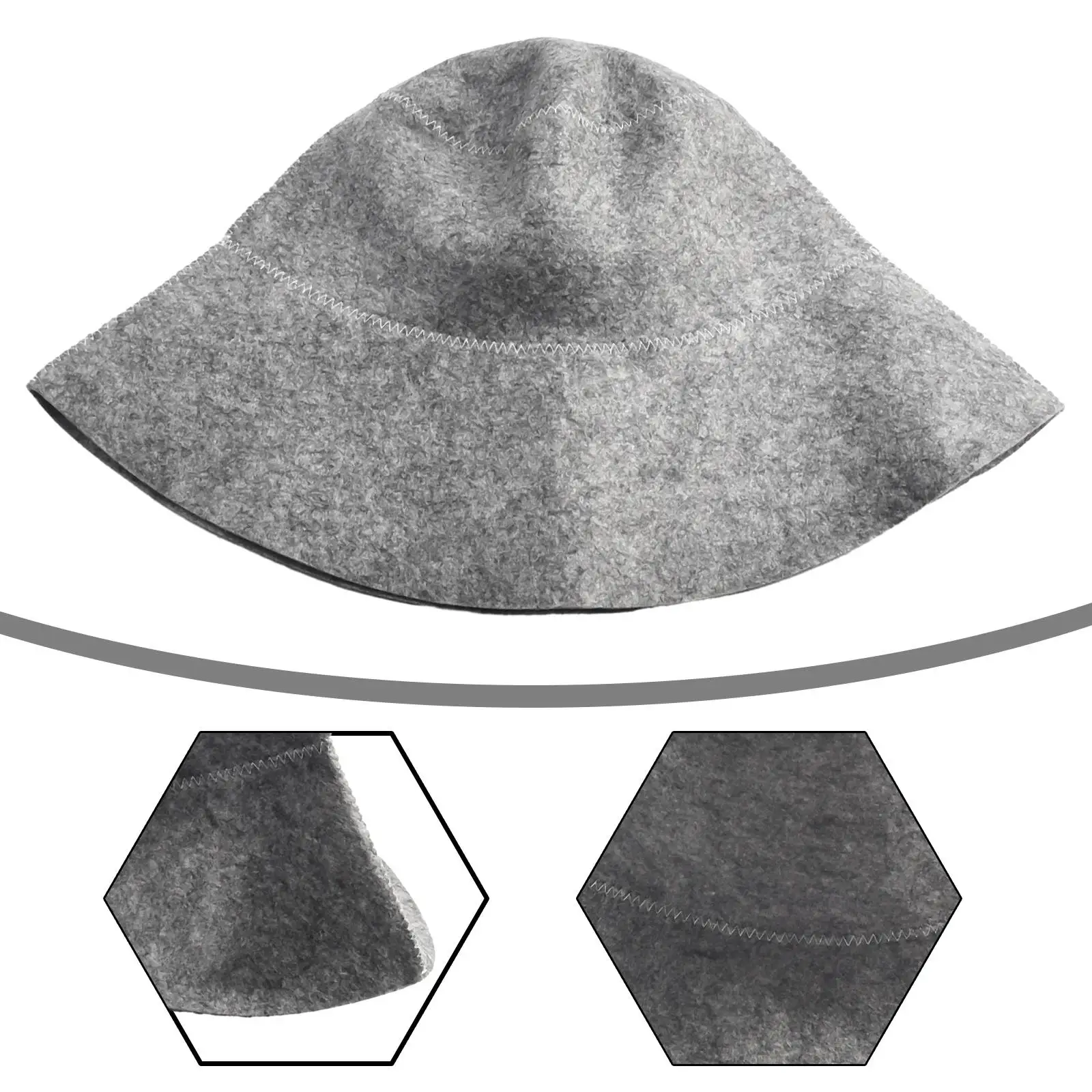 Anti Heat Sauna Hat Felt Head Protection Bath Anti Heat Russian Style Shower Cap Sauna Hat Sauna Vaporarium Accessories