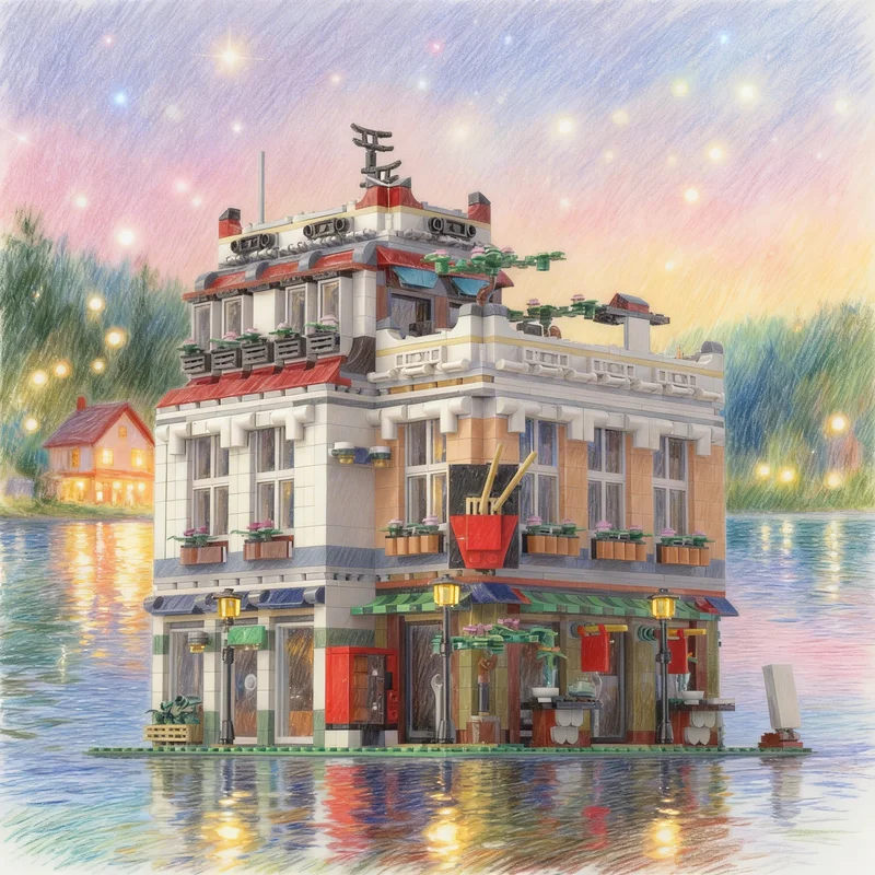 

2426pcs MOC The Chinatown Office Modular Streetscape Model Building blocks Architecture Christmas gifts toy idea Education DIY