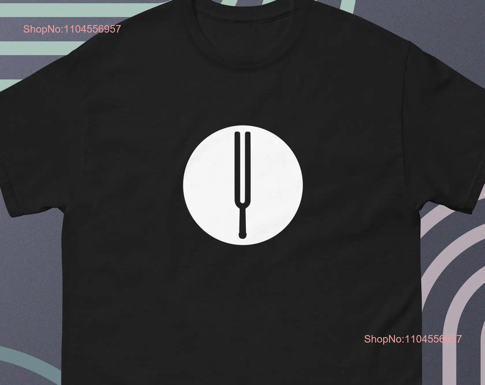 Funny Musician T Shirt Tuning Fork Guitarist gift pianist singer tee long or short sleeves