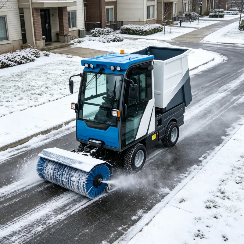 Heavy Duty Ride On Snow Sweeper For Industrial Yard Plowing Quality High Blizzard Removal Truck Brand New Airport Performance