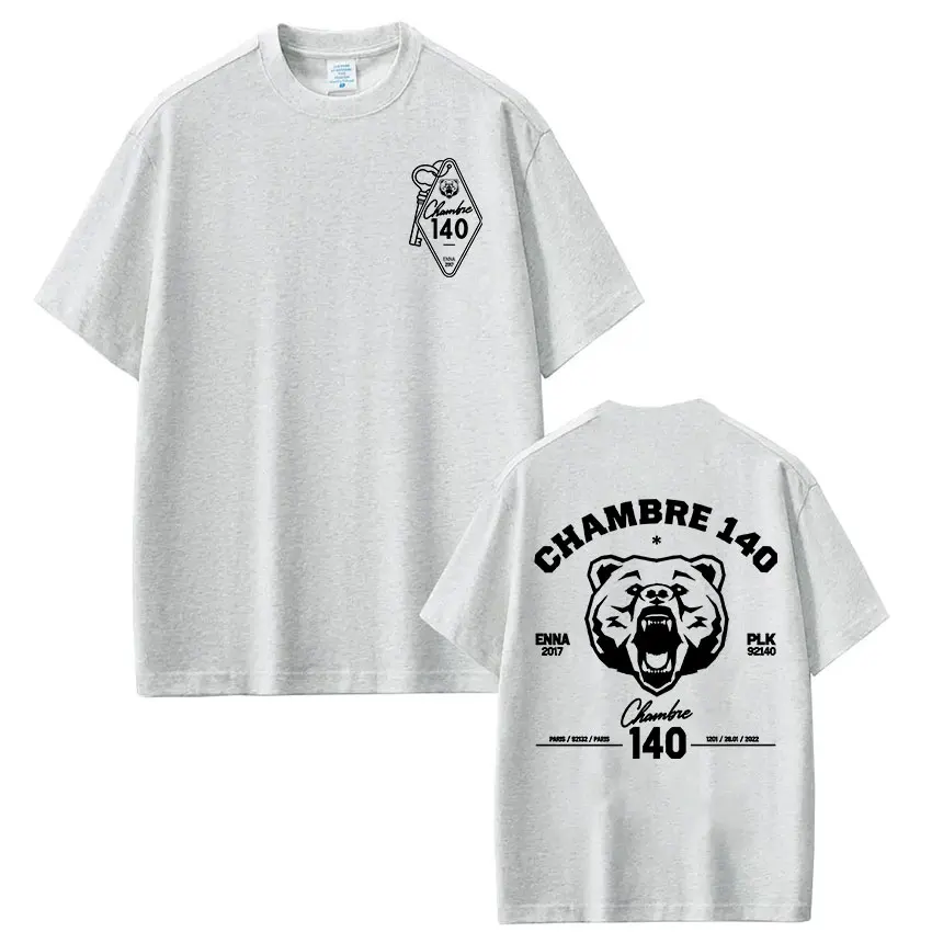 Rapper PLK Chambre 140 Enna T-Shirts Herren Damen Kleidung Mode T-Shirt Lässig 100% Baumwolle Kurzarm T-Shirts Tops Streetwear – Detail 4