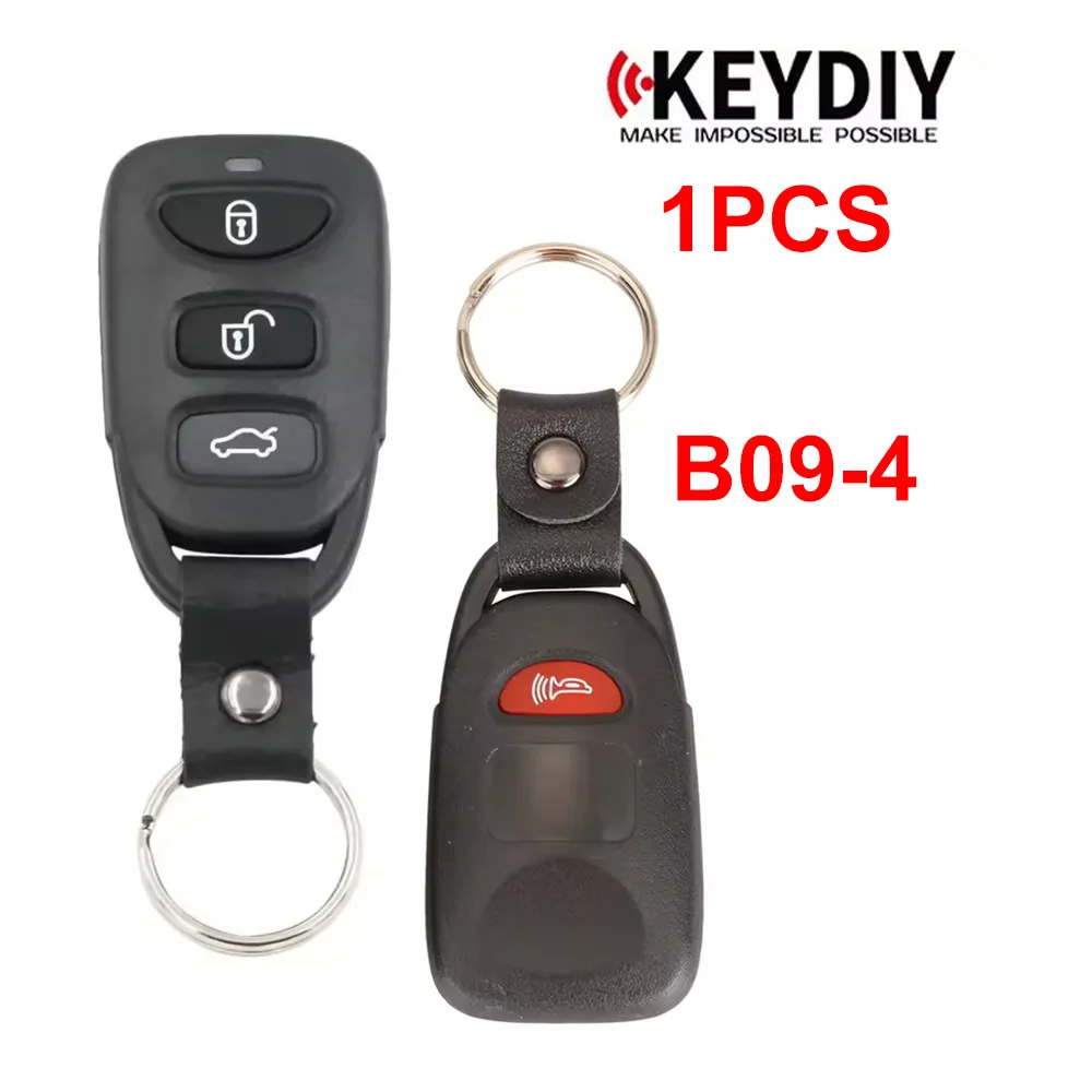 1pcs/lot KEYDIY KD B09-4 B09-3+1 Universal Remote Key 3+1 Buttons Compatible for Hyundai for Kia Type