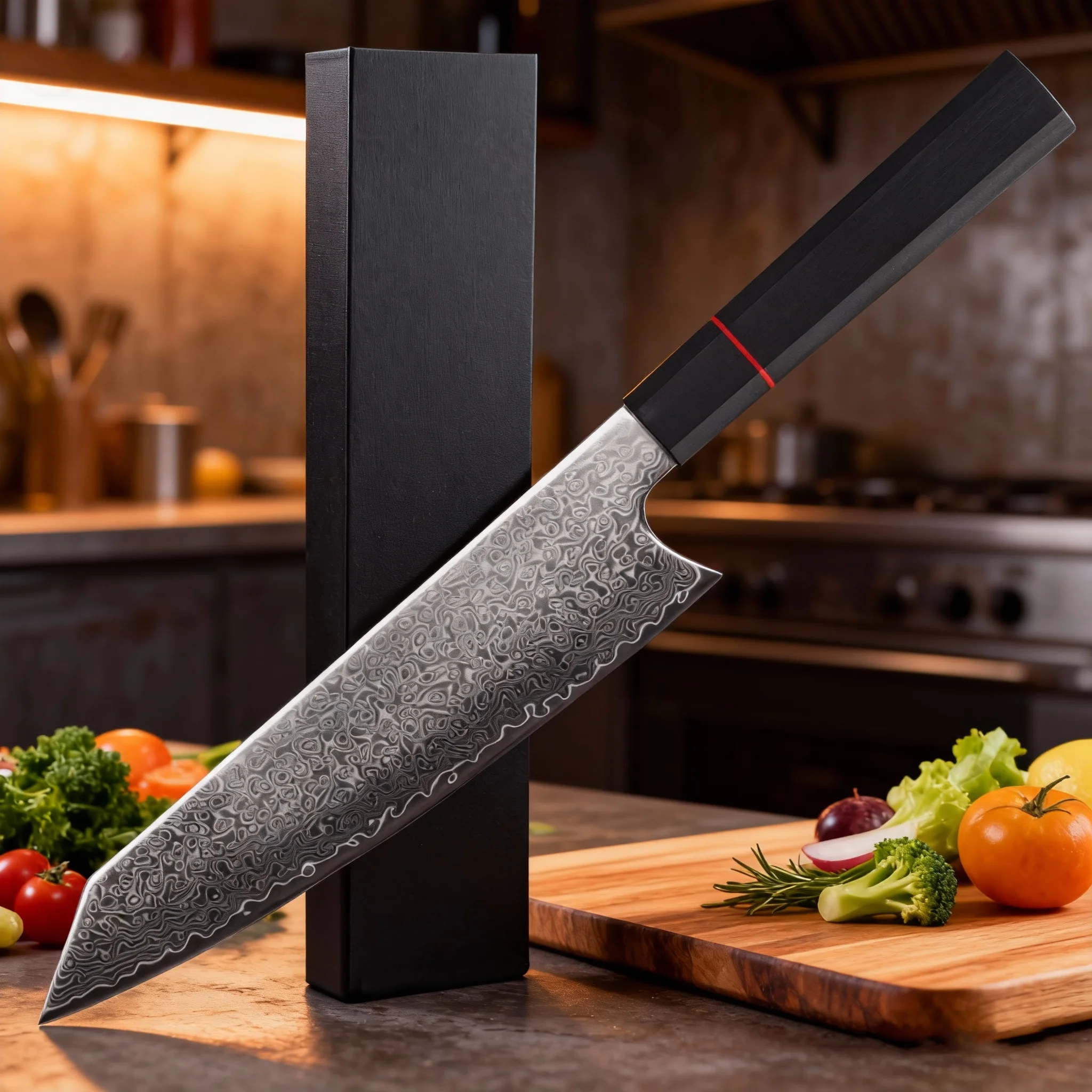 8-inch kitchen knife, Damascus steel 67-layer chef's multi-purpose knife, professional VG10 Japanese knife for kitchen cooking