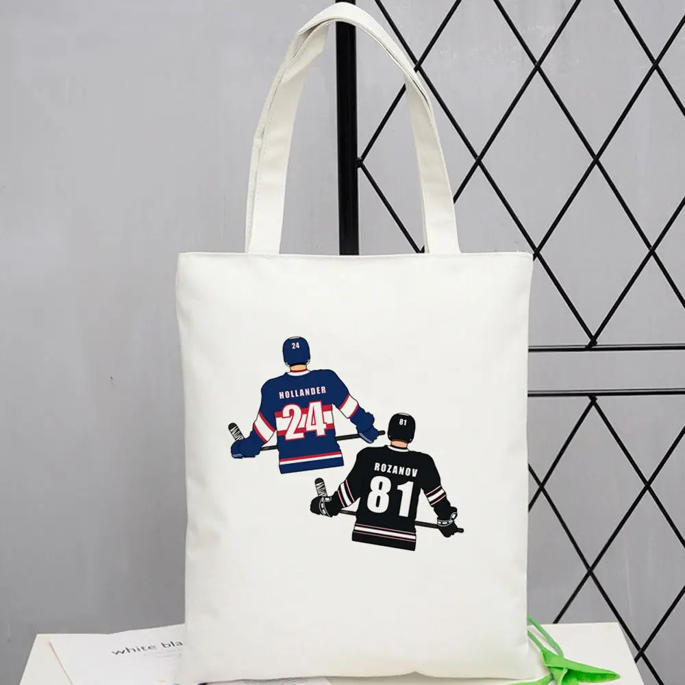Heated Rivalry Canvas Tote Bags Digital Print Events Custom Sustainable Art Supplies Shopping Bag Artistic Print Art Supplies