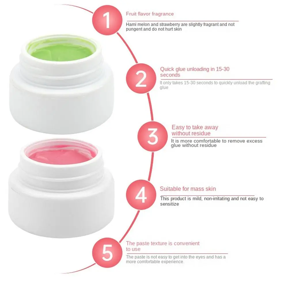 Dissolve pas de brûlure outil de maquillage dissolvant d'extension de cils Gel dissolvant de cils dissolvant de cils colle greffage dissolvant de cils