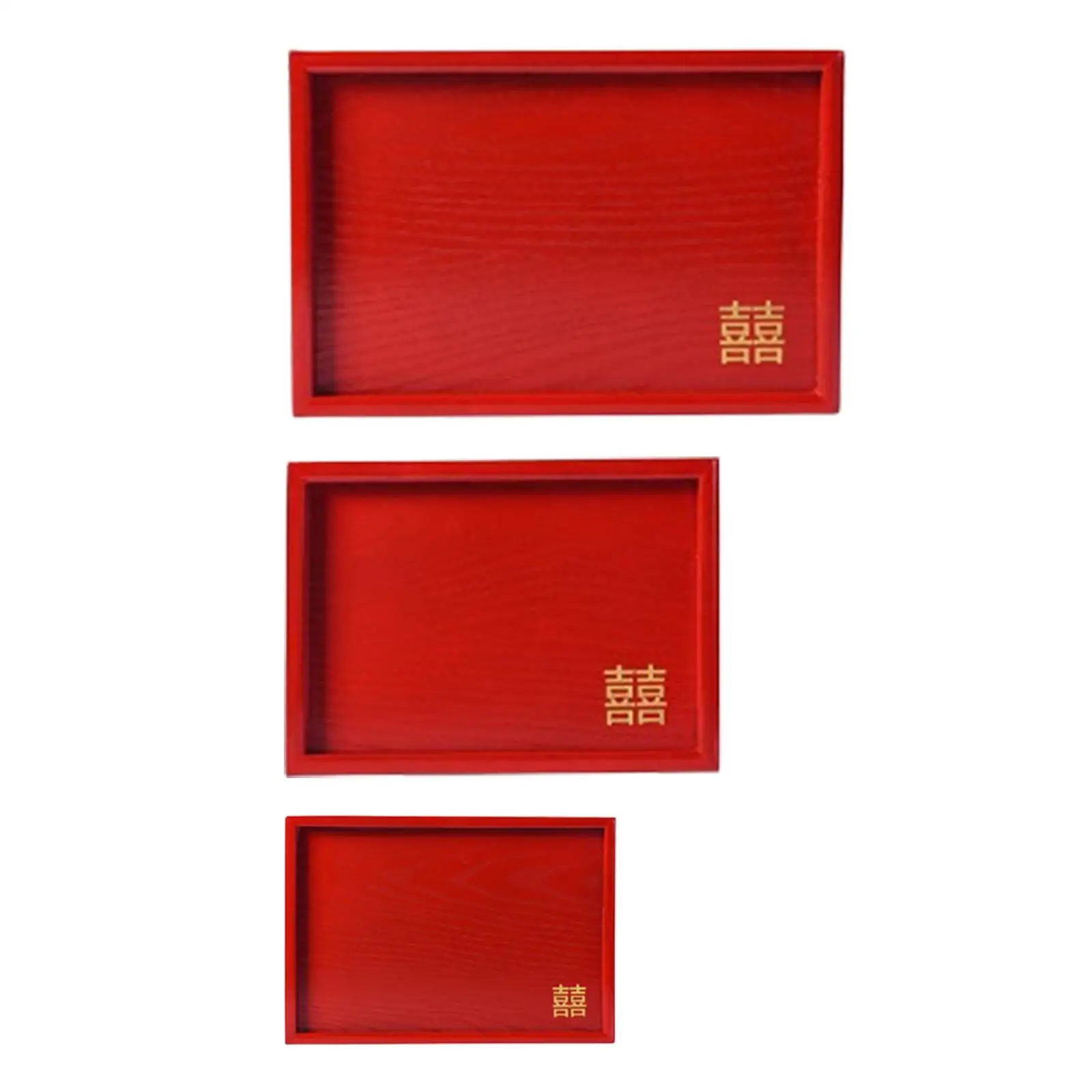 Chinese Wedding Serving Tray Decoration Plates Ottoman Trays Plate for Wedding Supplies Party