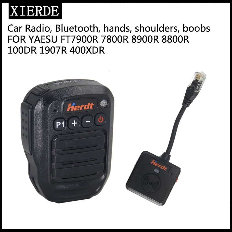 XIERDE microphone is suitable for Yaesu 7900R / 100DR/7800R / 8900R radio hand microphone wireless Bluetooth shoulder microphone