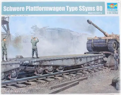 

Trumpeter 00221 1/35 German Schwere Plattformwagen Type SSyms 80 Plastic model kit