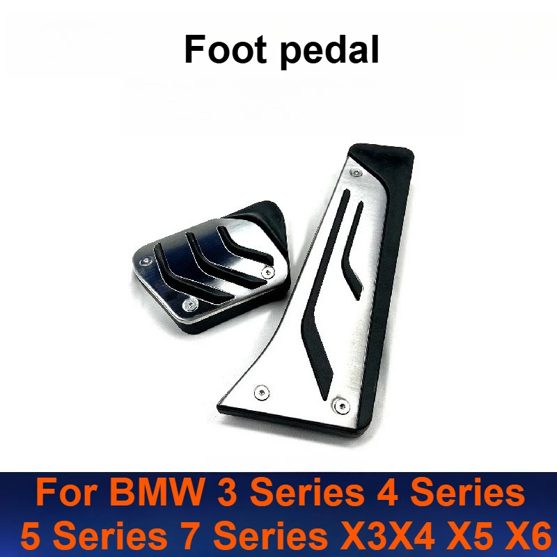 

For BMW 3 4 5 7 Series X3X4X5X6 Metal Pedal Covers Accelerator Brake Foot Pedal Set Carbon Fiber Style Exterior Modification Kit