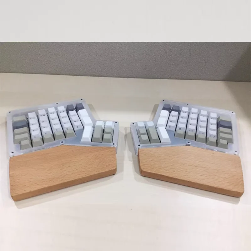 MiFuny Customized Walnut Split Keyboard Hand Rest Ergonomic Wrist Rest for Ergodox Gaming Mechanical Keyboards Accessories