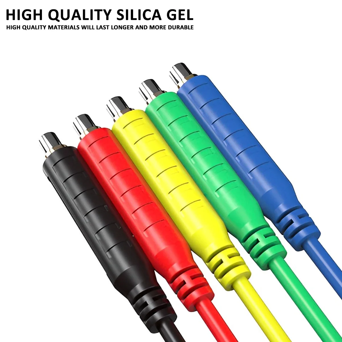 Imagem -03 - Conjunto Cabos de Teste Magnéticos Silicone Macio Flexível Jumper Fios de Teste 30v Ac5a 3.3ft Cabos de Teste Magnéticos para Teste Hvac Peças