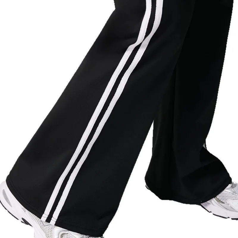 Womens High Waisted Yoga Fitness Leggings American Style Running Butt Lift Stretch Gym Workout Fashion Striped Flared Leggings