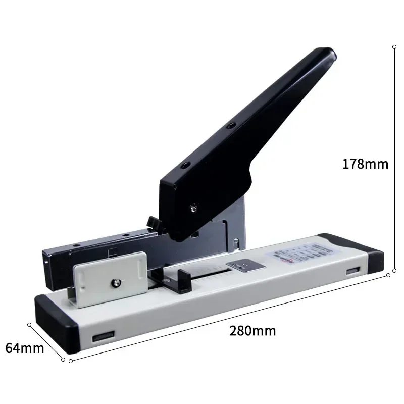 Heavy Duty 120 Sheets Stapler with Ruler, Adjustable Binding Thickness Metal Paper Stapler Fit Staples 23/6, 23/8, 23/10, 23/13