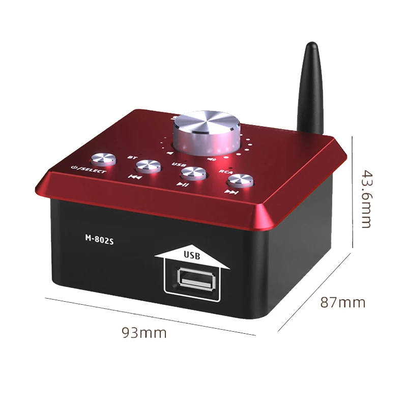 Multifunctional Home Audio Fever-grade Small Bluetooth High-power Digital Hifi Mini Amplifier