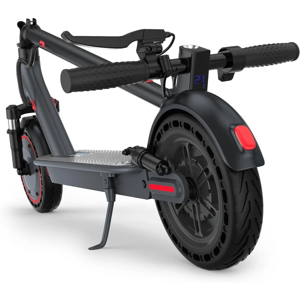 

Electric Scooter - 500W Motor,10" Solid Tires,Dual Braking System and App Control, Portable Folding Commuting Electric Scooter