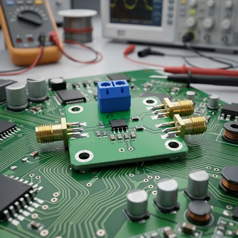 1Pcs AD8131 High Differential Module For Signal Conversion Single Ended To Dual Output RF Testing Board Green