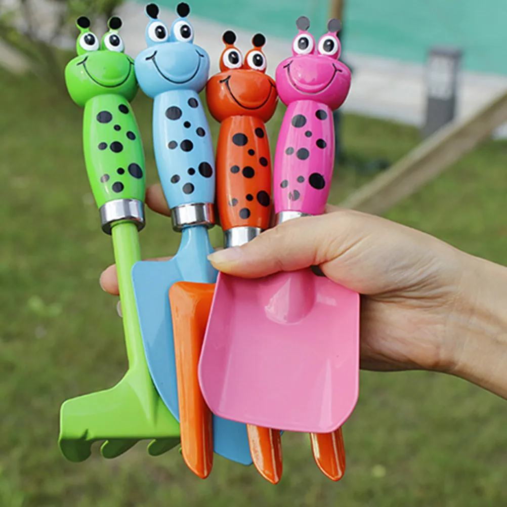 4Pcs Kids Beach Tool Set Smooth Comfortable Plastic Sand Excavating Set Outdoor Indoor -on Activity