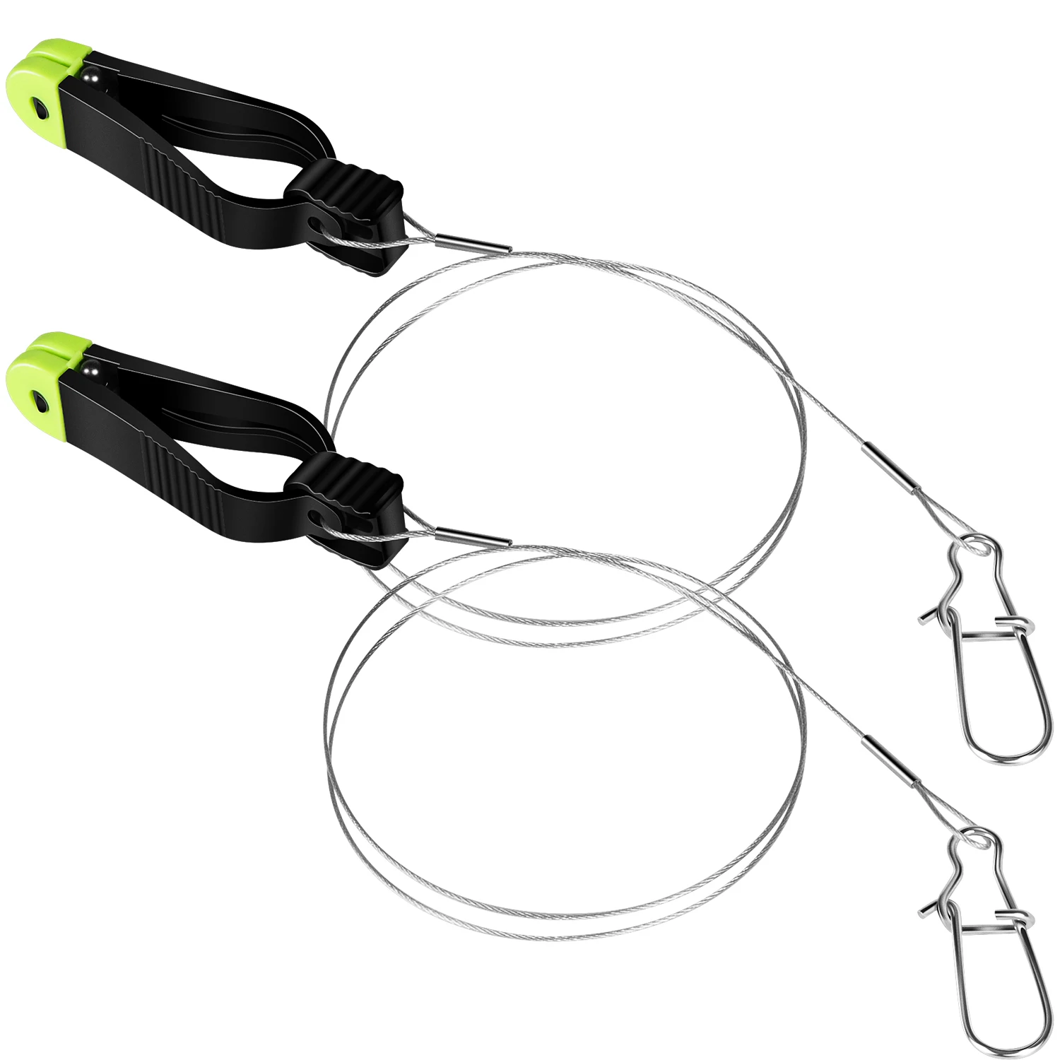 1181 Mini Power Grip Plus Line Release with 18-Inch Leader & Cannonball Snap, Fishing Downrigger , Adjustable Tension (2 Pack)